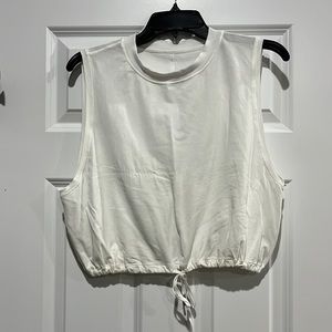 White Lululemon Cropped Tank